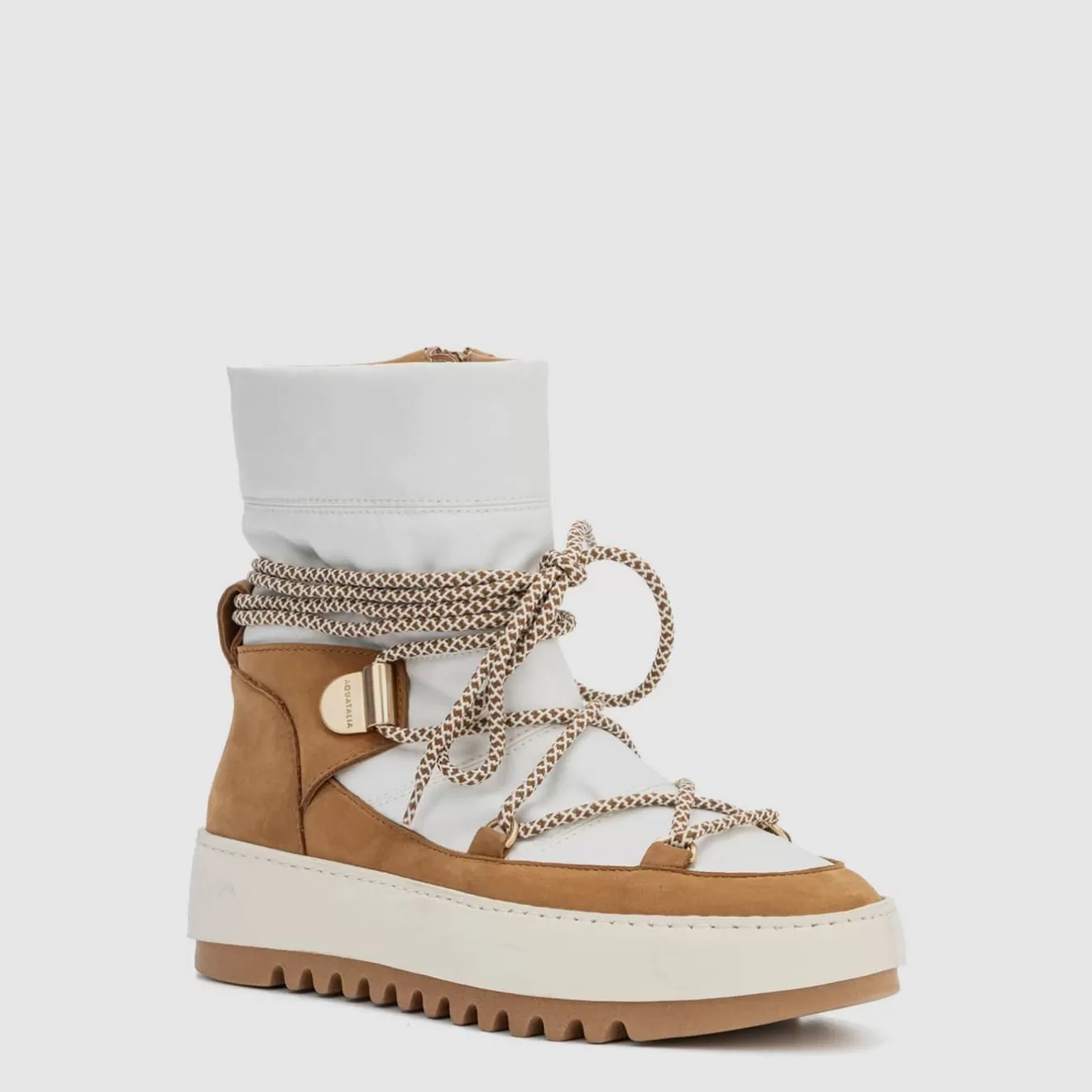 Women Aquatalia Boots | Amalia Off White/Honey