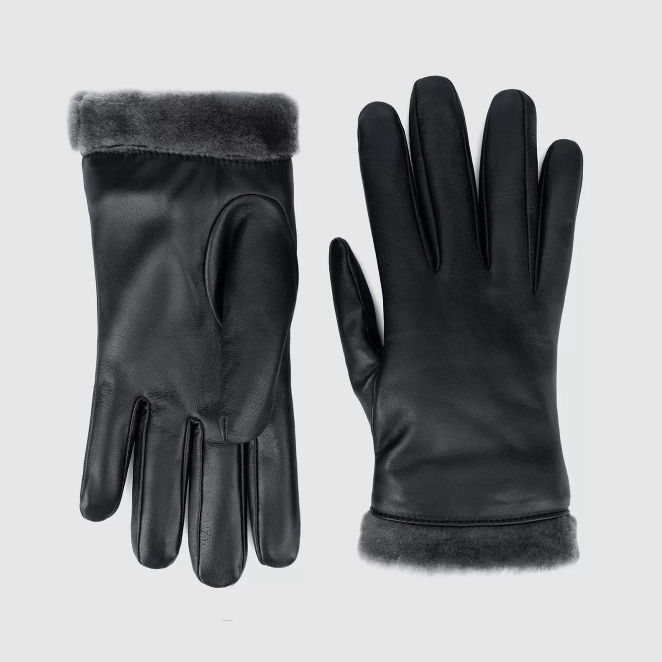 Men Aquatalia Gloves | Classic Cuff Glove Black