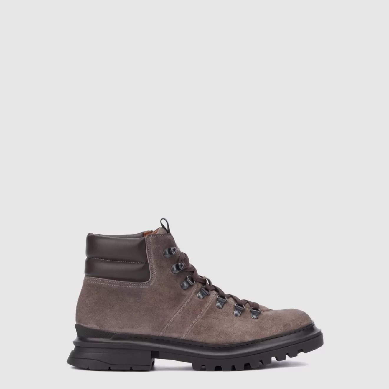 Men Aquatalia Boots | Edwin Grey/Dark Brown