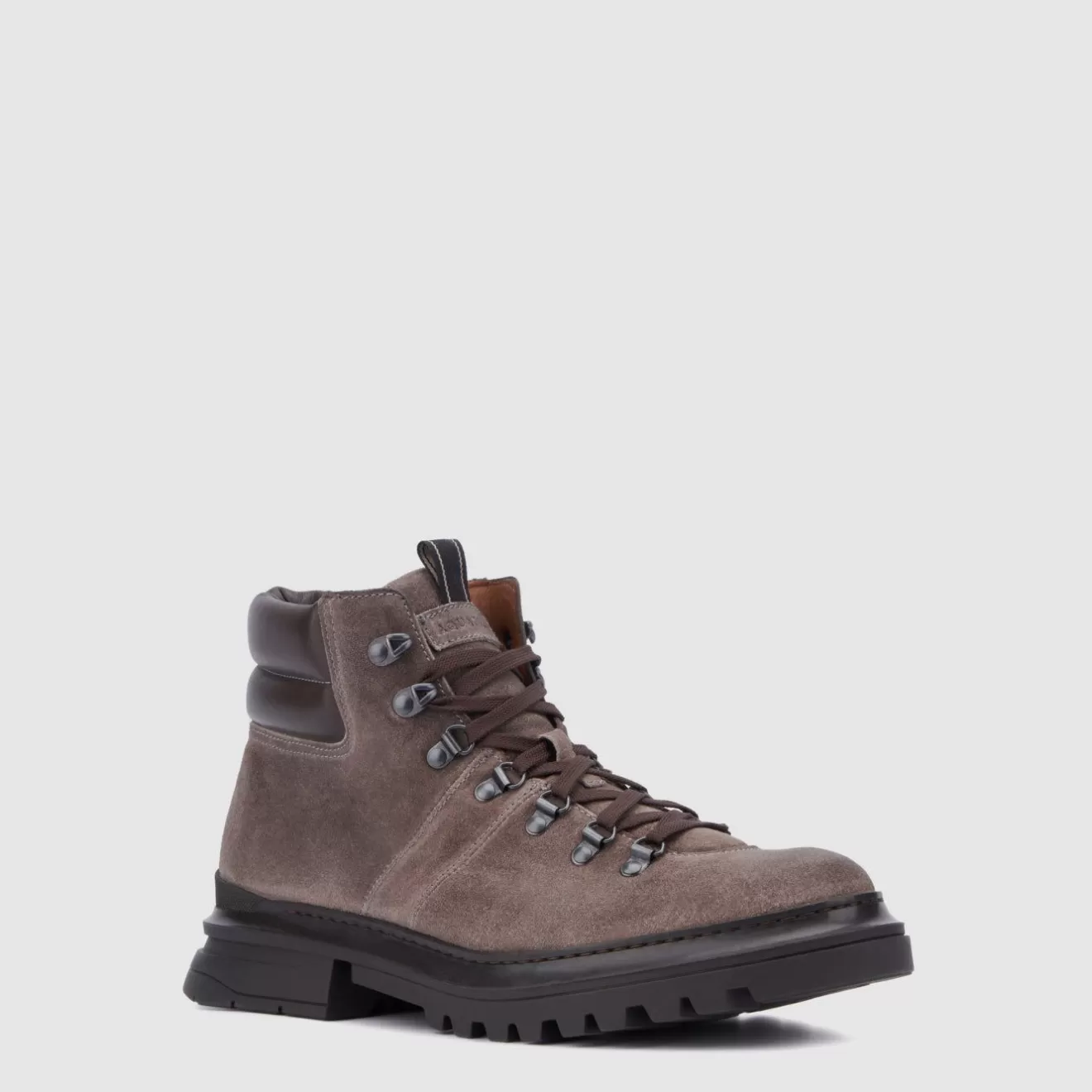 Men Aquatalia Boots | Edwin Grey/Dark Brown