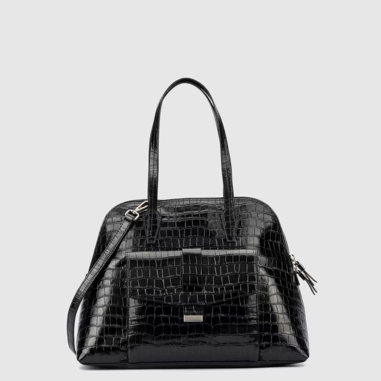 Women Aquatalia Handbags | Florence Top Handle Black