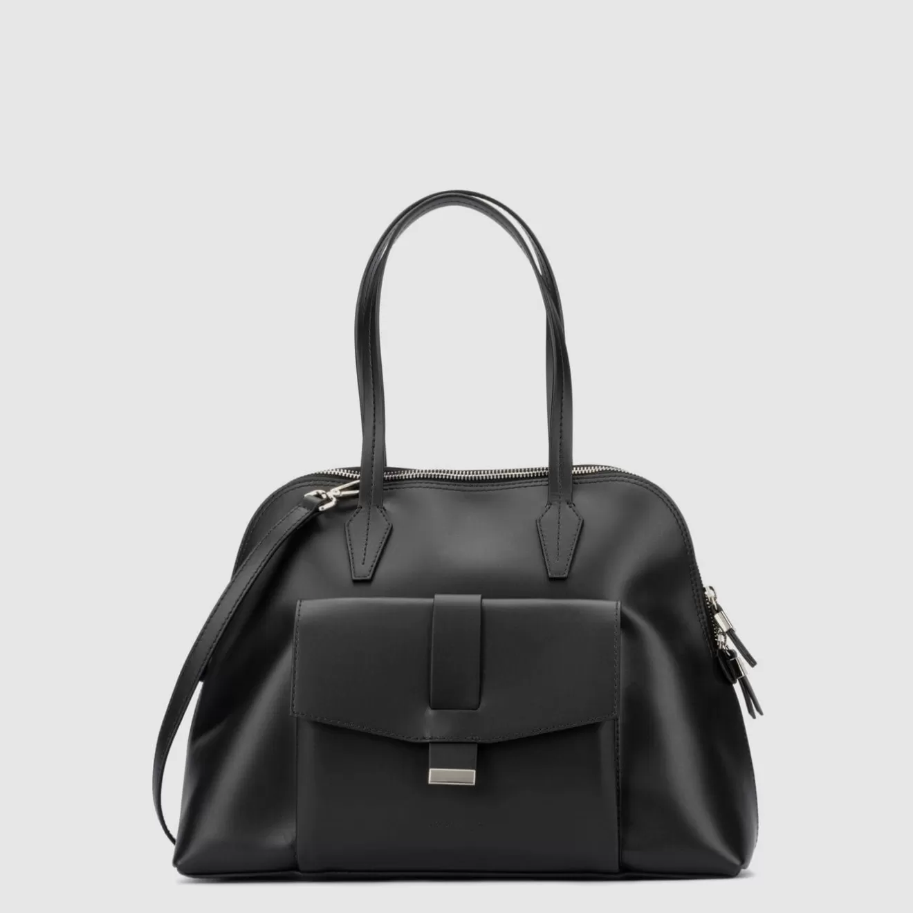 Women Aquatalia Handbags | Florence Top Handle Black