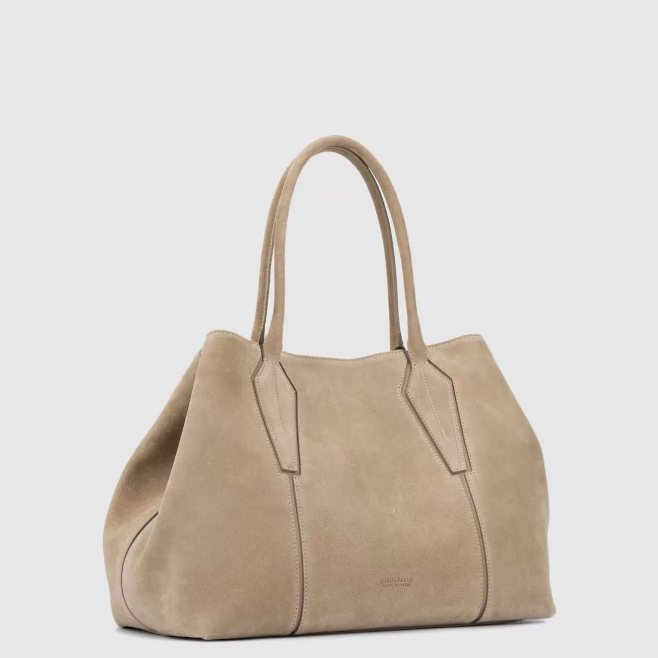 Women Aquatalia Handbags | Parma Carryall Light Taupe