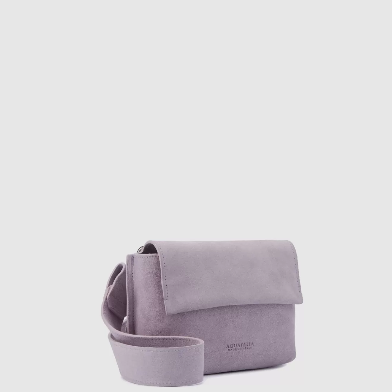 Women Aquatalia Handbags | Soho Crossbody Mauve Grey